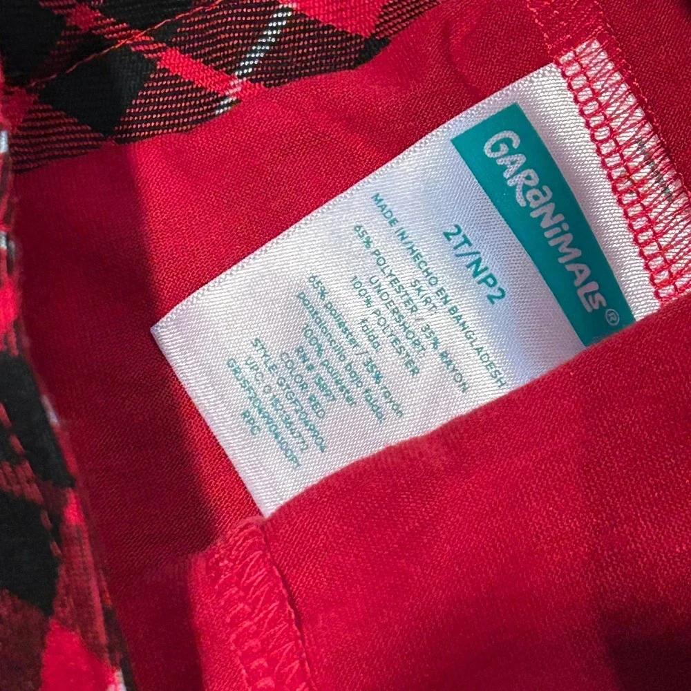 Garanimals red and black plaid skort‎ 2T